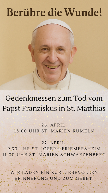 2025 Tod Papst Franziskus n