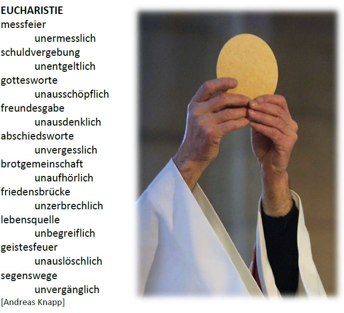 Bild Eucharistie text