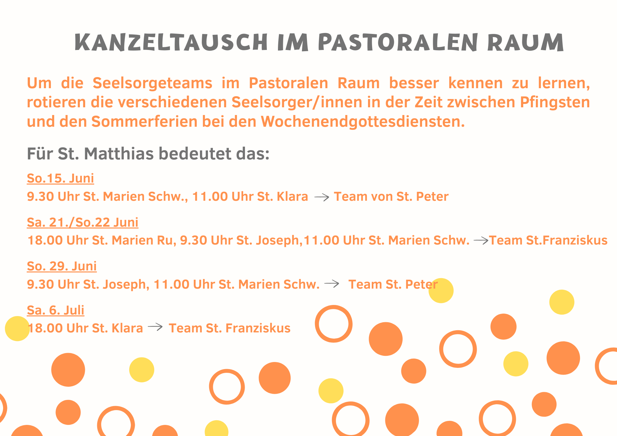 KANZELTAUSCH IM PASTORALEN RAUM 2