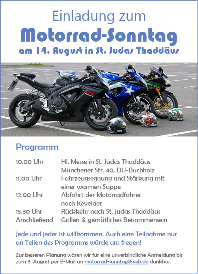 Plakat MotorradSonntag